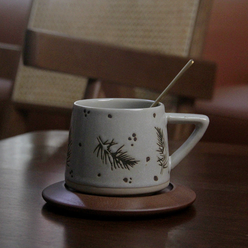 Retro Ceramic Fambe Ear-hanging Coffee Cup
