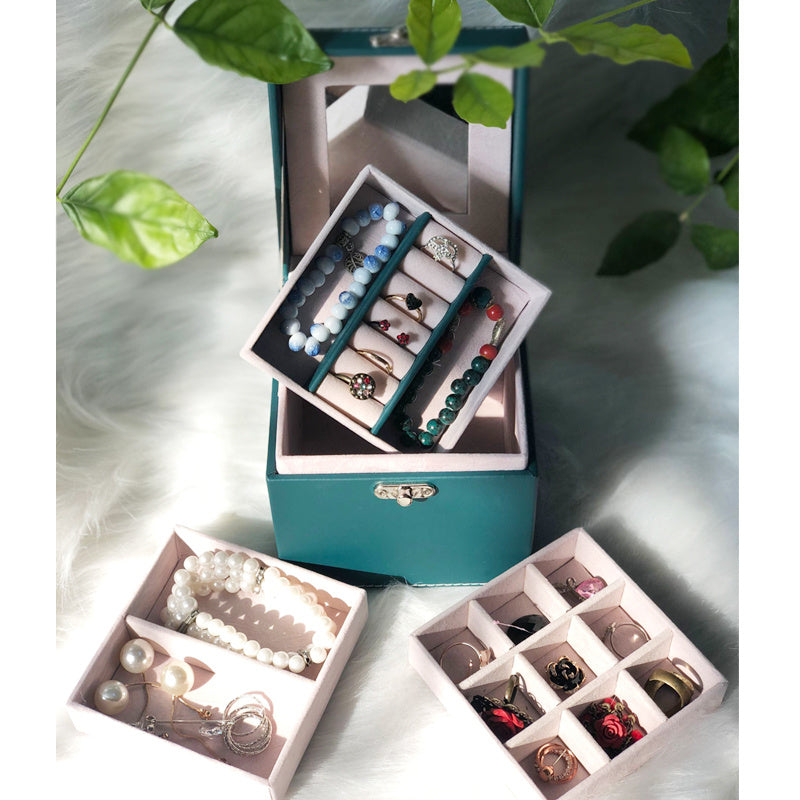 Vintage Jewelry Drawer Bracelet Necklace Storage Box