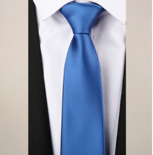 Pinstripe Classic Plain Polyester Tie Set Fashion 6cm Solid Color Linen Cotton Necktie Bright Ties Pin Clips Clasp Colourful For Men's Clothing Accessories