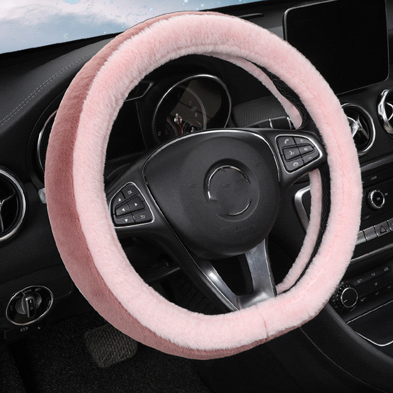 New Fashionable Rabbit Fleece For Automobile Steering Wheel Cover