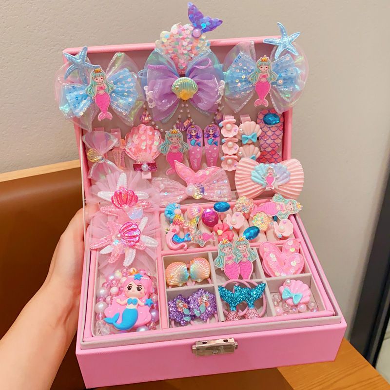 Children's Hair Accessory Set Cartoon Hair Clips Hair Ties Exquisite Hairpins