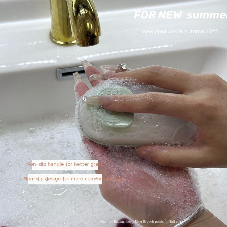 Pet Bath Massage Brush Hand-held Soft Head Float Hair Cleaning