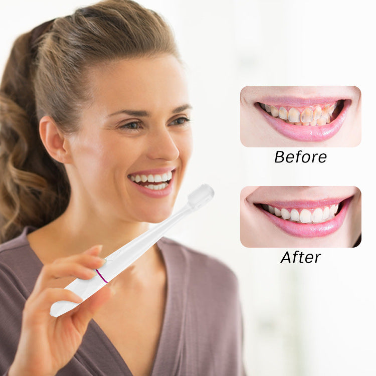 Blue Light Emitting Electric Toothbrush Cleaning Care