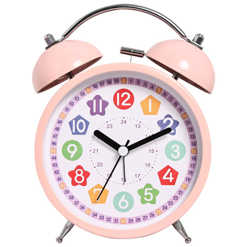 Silent Desktop Creative Cartoon Luminous Alarm Clock
