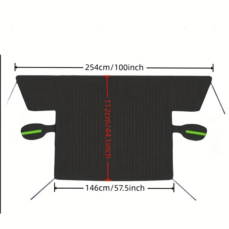 Thickened Aluminum-Coated Magnetic Car Sunshade