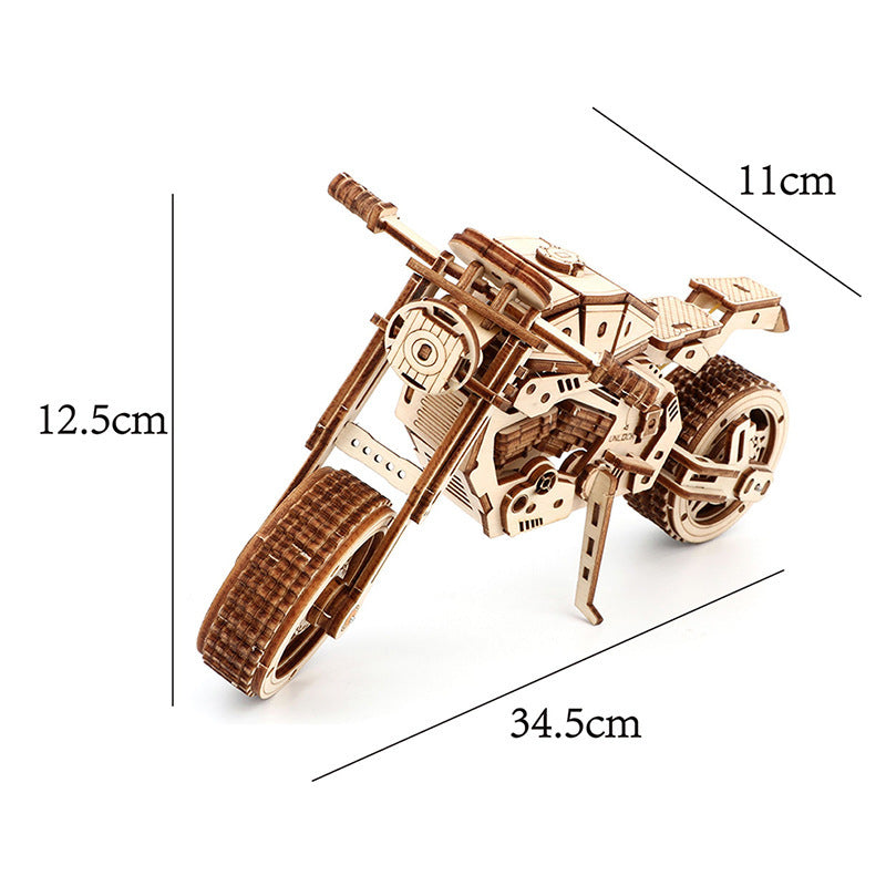 Motorcycle Toy Handmade Diy Puzzle Ornaments