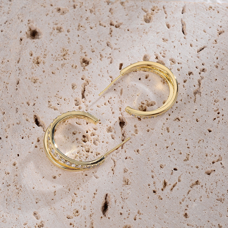 Fashion Metal Irregular Pop Earrings