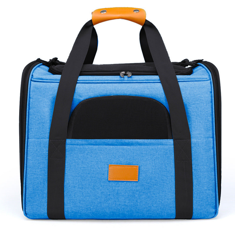 Foldable Small Dog Cat Diaper Bag Outdoor Breathable Shoulder Handbag