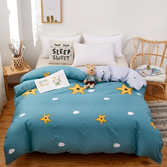 Quilt Cover Single Wholesale Pure Cotton Single Double Student Dormitory Three-piece Set