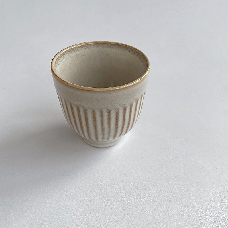 Japanese Rice Handmade Ceramic Tea Cup