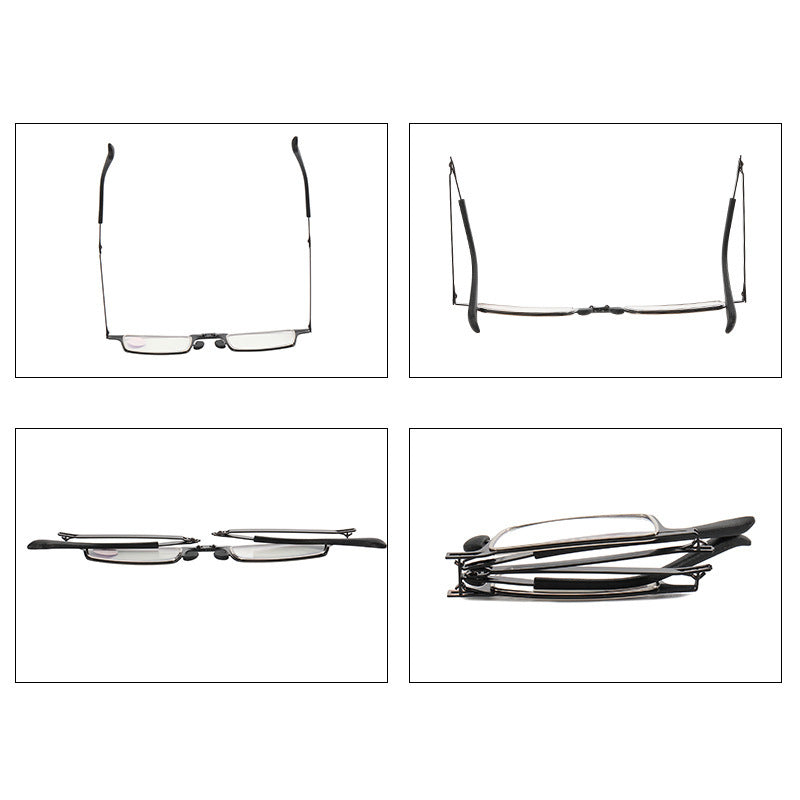 Full-frame Screwless Thin And Light Portable Elderly Presbyopia Glasses