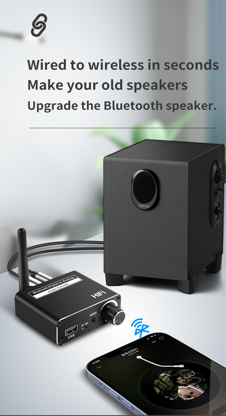 Digital To Analog 3.5MM Audio Converter