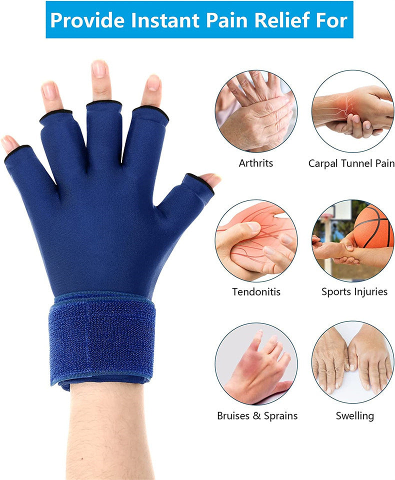 Sports Shock Absorption Protective Gel Ice Gloves