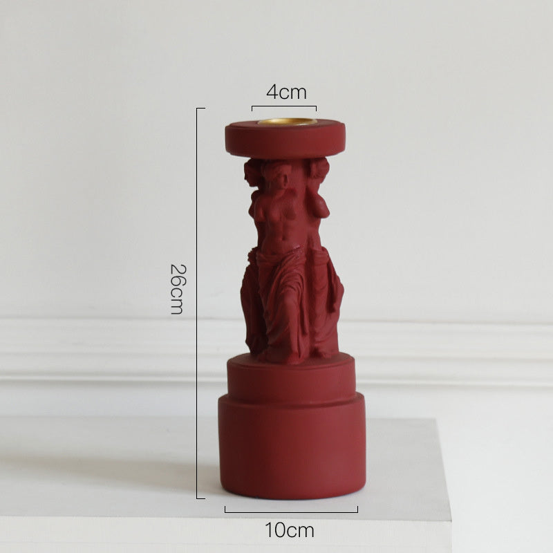 Ancient Greek Ionian Roman Column Aroma Candle Holder