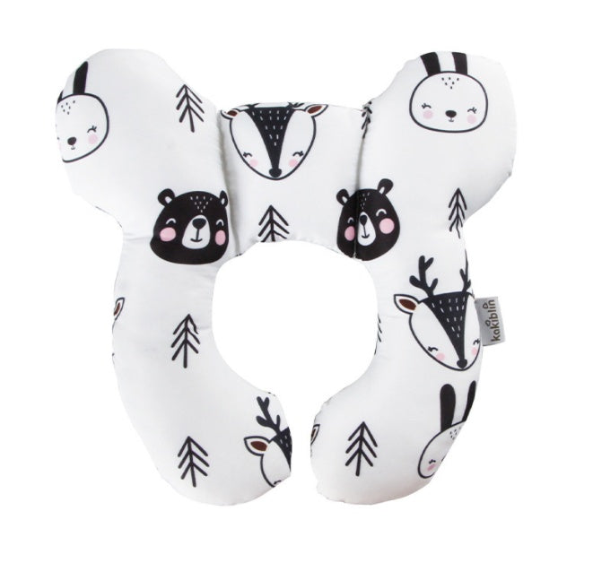 Oreiller pour bébé, lit de bébé, siège de sécurité en U, protège-nuque, oreiller de poussette fixe stéréotypé