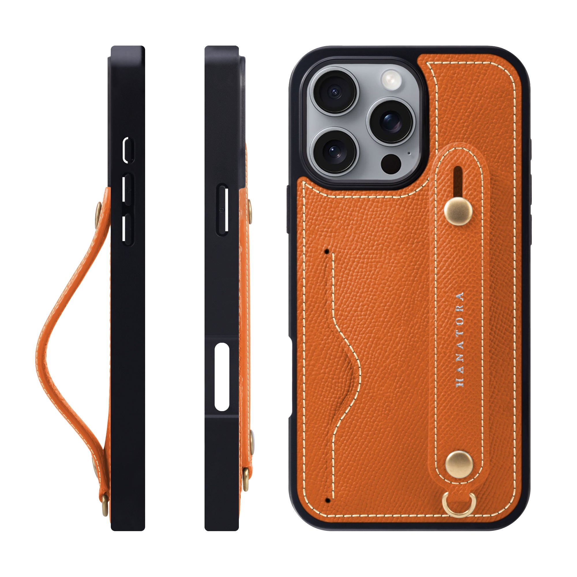 First Layer Cowhide Suitable For IPhone16 Phone Case With Bracket