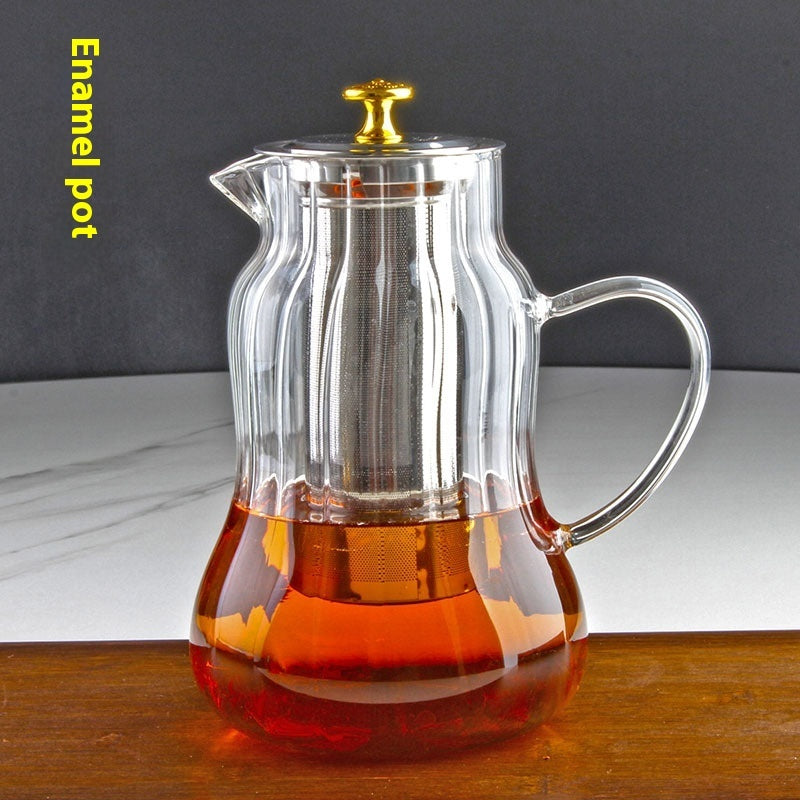Household Heat-resistant Thick Glass Teapot Set