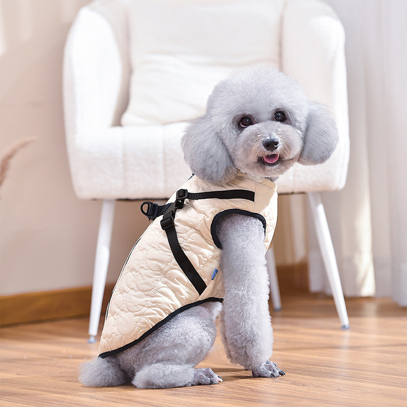 Fashion Personality Pet Windproof Warm Chest Back Coat