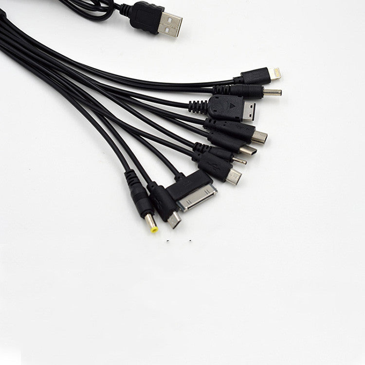 One Drag Ten Cable Point Ten Multifunctional USB Mobile Phone Charging Cable