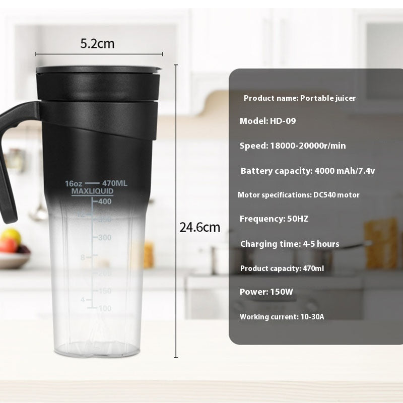 Tasse presse-agrumes portable rechargeable par USB