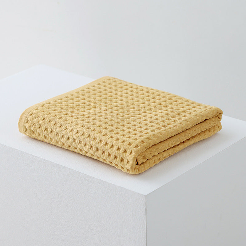 Waffle Class A Pure Cotton Bath Towel Household
