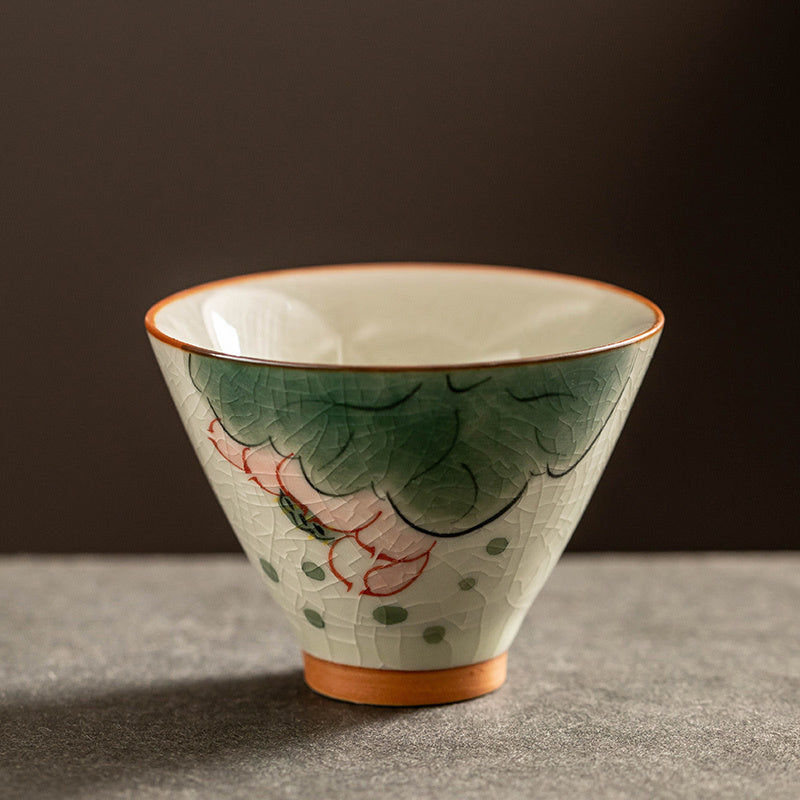 Hand Painted Tea Cup Porcelain Kung Fu Tea Set Teacup Suit