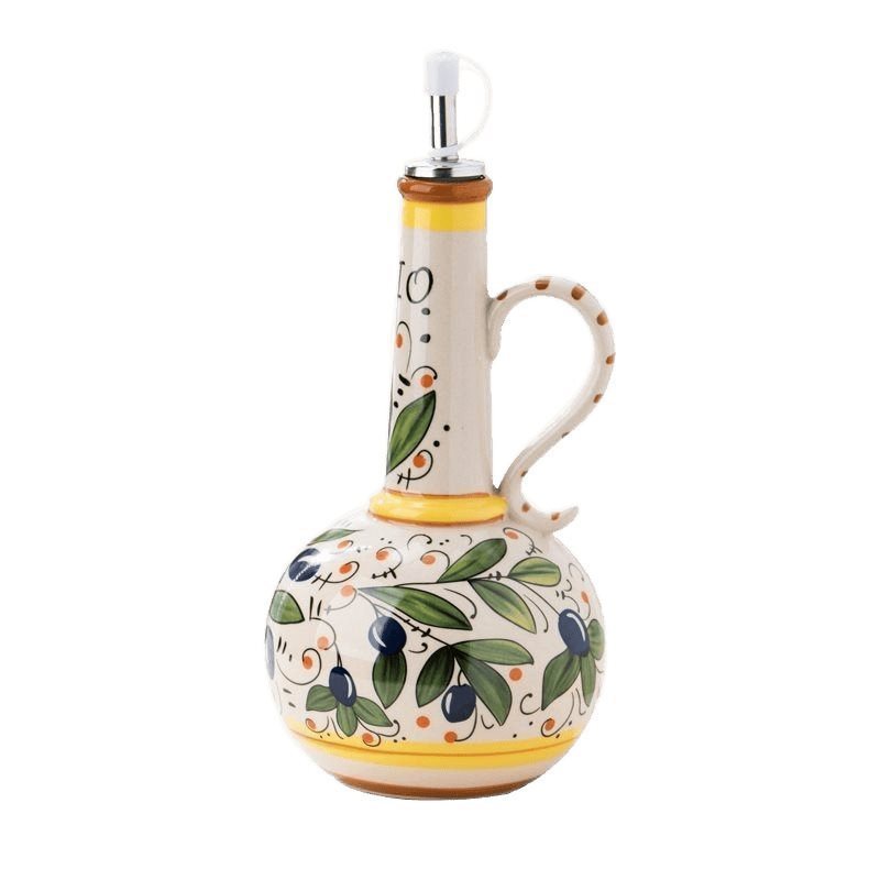 Underglaze Porcelain Olive Oil Vinegar Bottle Kitchen Seasoning Bottle