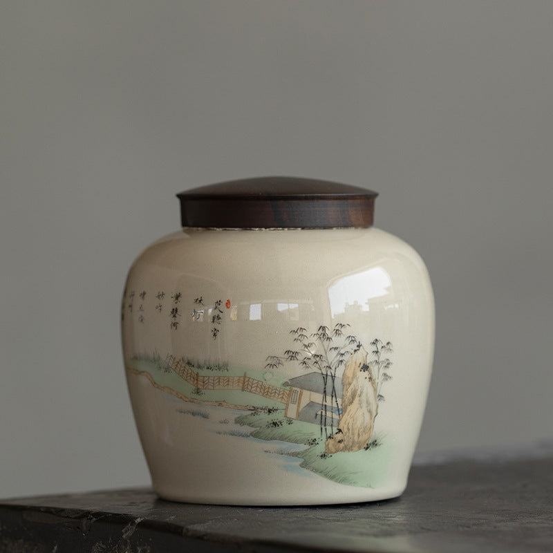 Boîte de conservation en porcelaine, pot de conservation.