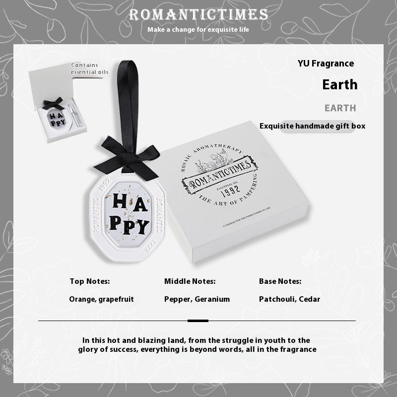 Fashion Personalized Car Aromatherapy Sheet Pendant