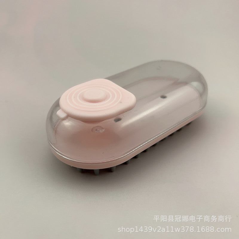Pet Bath Massage Brush Hand-held Soft Head Float Hair Cleaning