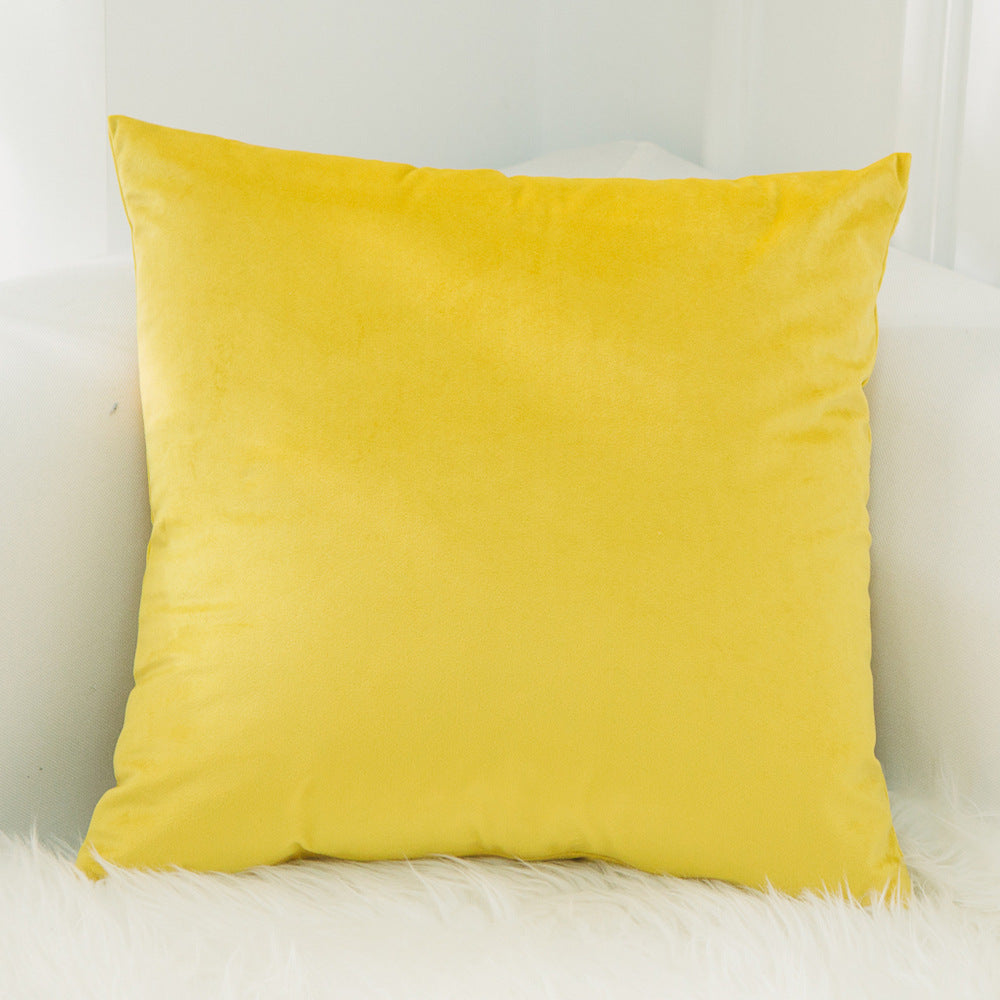Coussin de canapé en daim hollandais, coussin lombaire de bureau, oreiller de tête de lit en velours