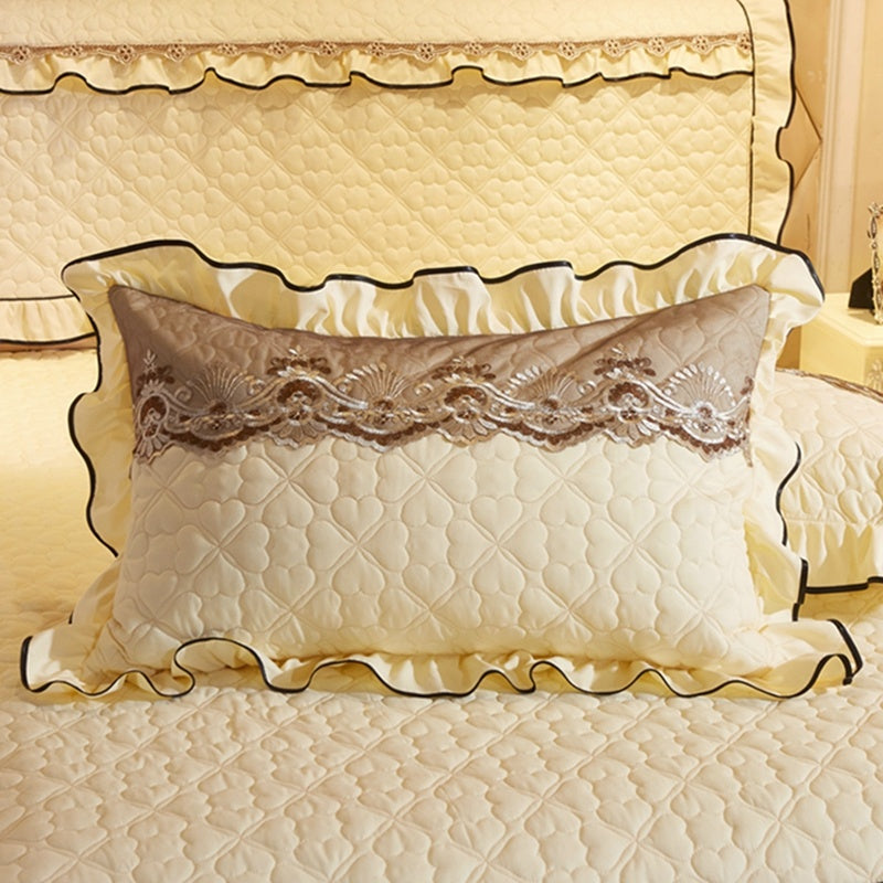 Lace Quilted Thickened Single Pillowcase