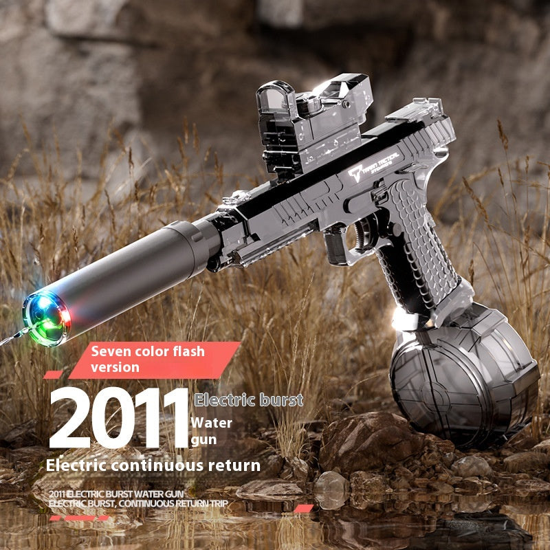 Electric With Light Water Gun Electric Continuous Hair Water Pistols