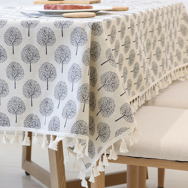 Simple Nordic Square Lace Tablecloth