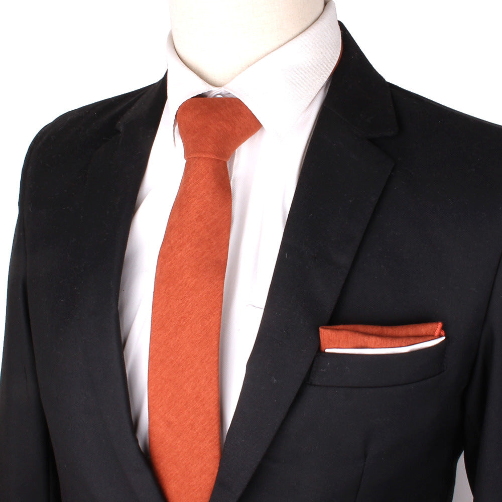 Suede Narrow 6cm Candy Suit Accessories Tie
