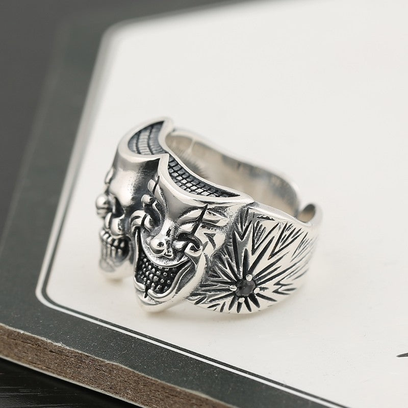 Thai Silver Trendy Silver Sterling Silver Retro Creative Ring
