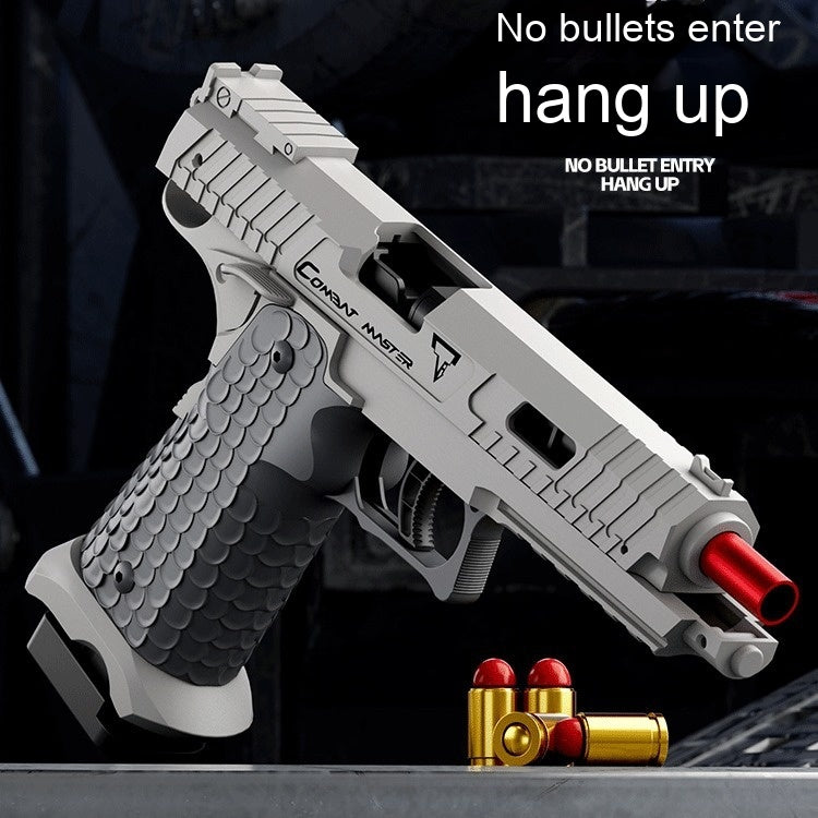 Tactical Master Pull Bolt Continuous Hair Throwing Shell Pistol Toy Gun Mechanical