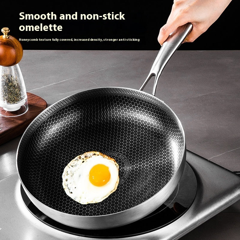 316 Stainless Steel Honeycomb Non-stick Pan