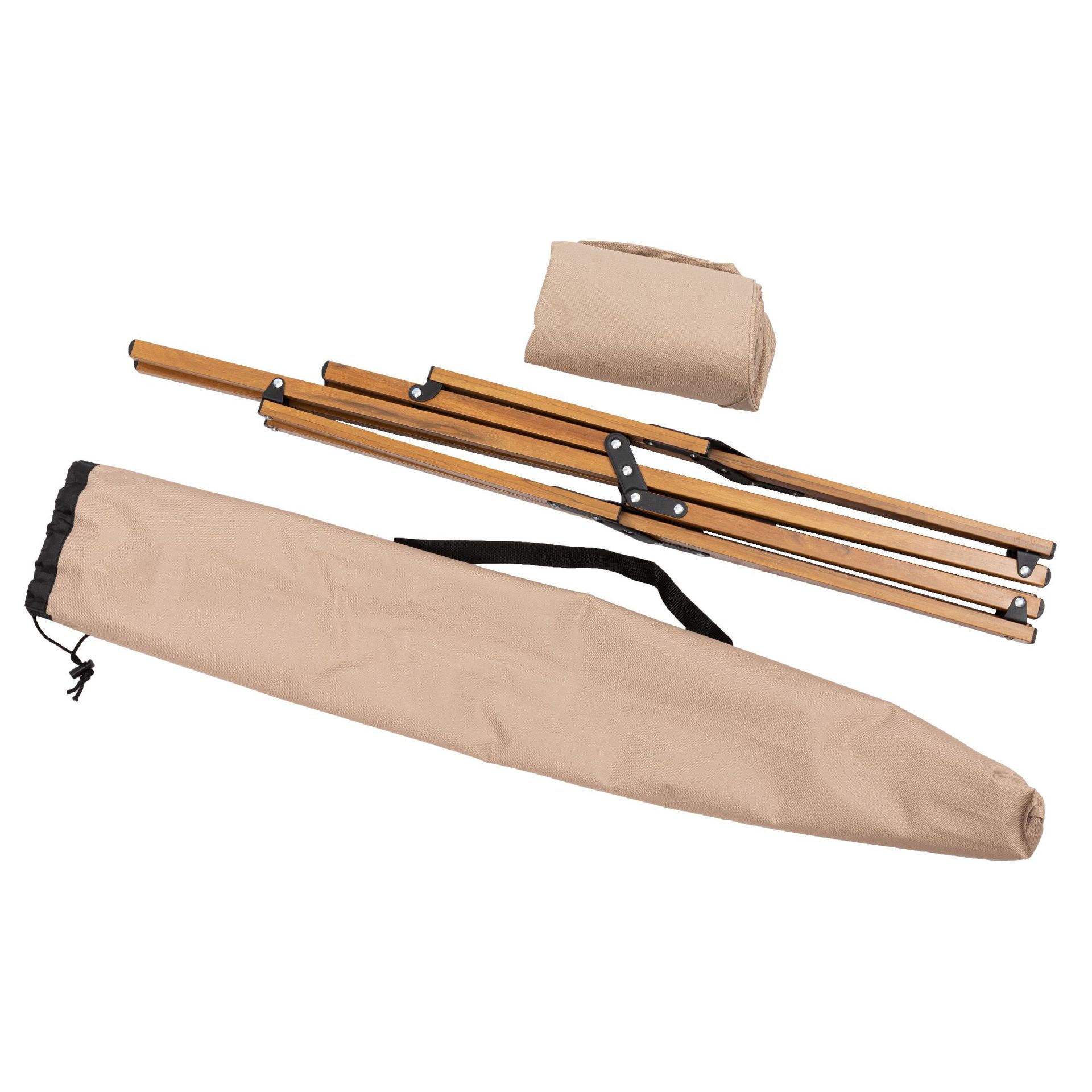 Chaise de camping pliable en bois, aluminium, tube, portable, pour les loisirs