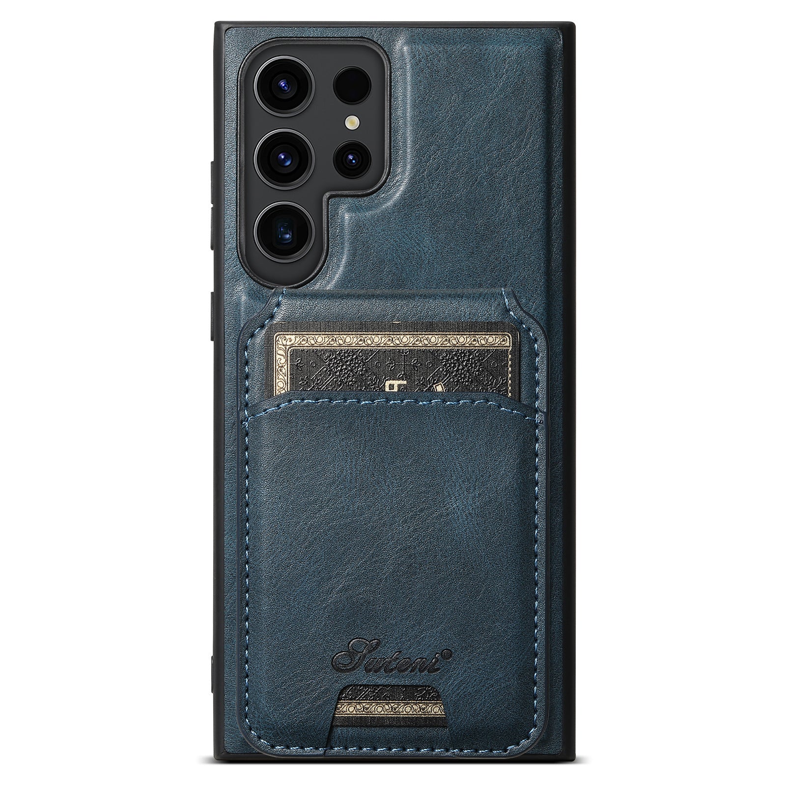 Two-in-one Mobile Phone Leather Phone Case Magnetic Card Holder