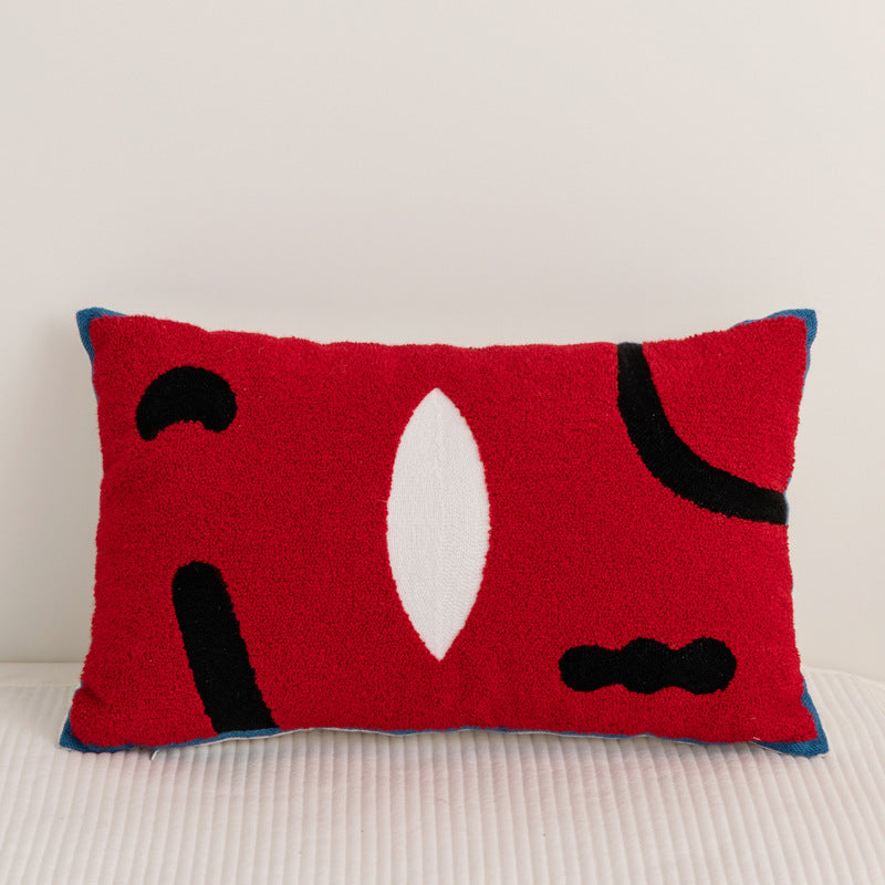 Cotton Living Room Sofa Pillow Abstract Pillowcase