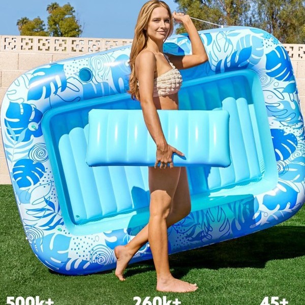 Inflatable Floating Bed Swimming Pool Water Bed