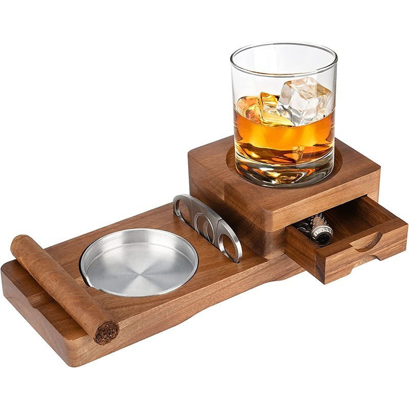 Wooden Ashtrays Cigar Ashtray With Drawer