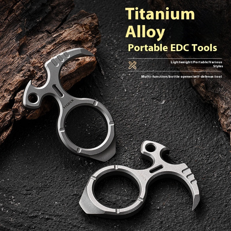 Titanium Alloy Keychain Multifunctional Nail Puller