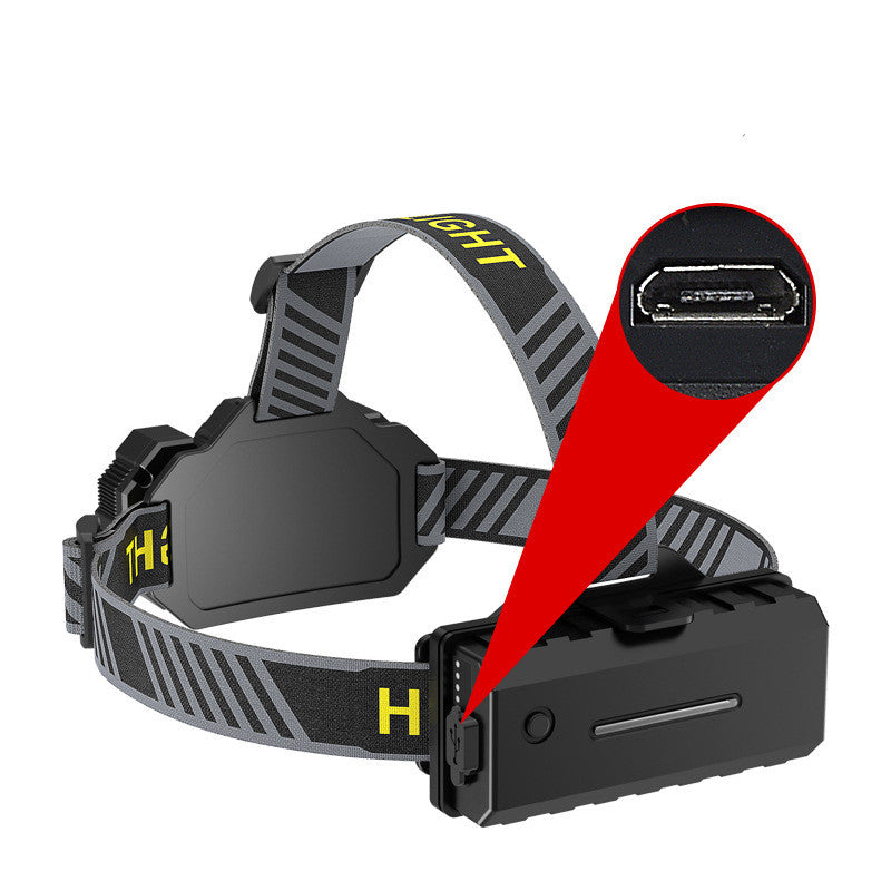 USB Rechargeable Head-mounted Bright Outdoor Adventure Light