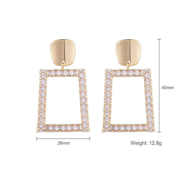 Fashion Metal Irregular Pop Earrings