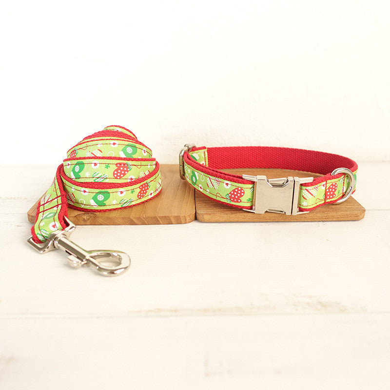 Creative And Simple Pet Traction Rope Collar Set