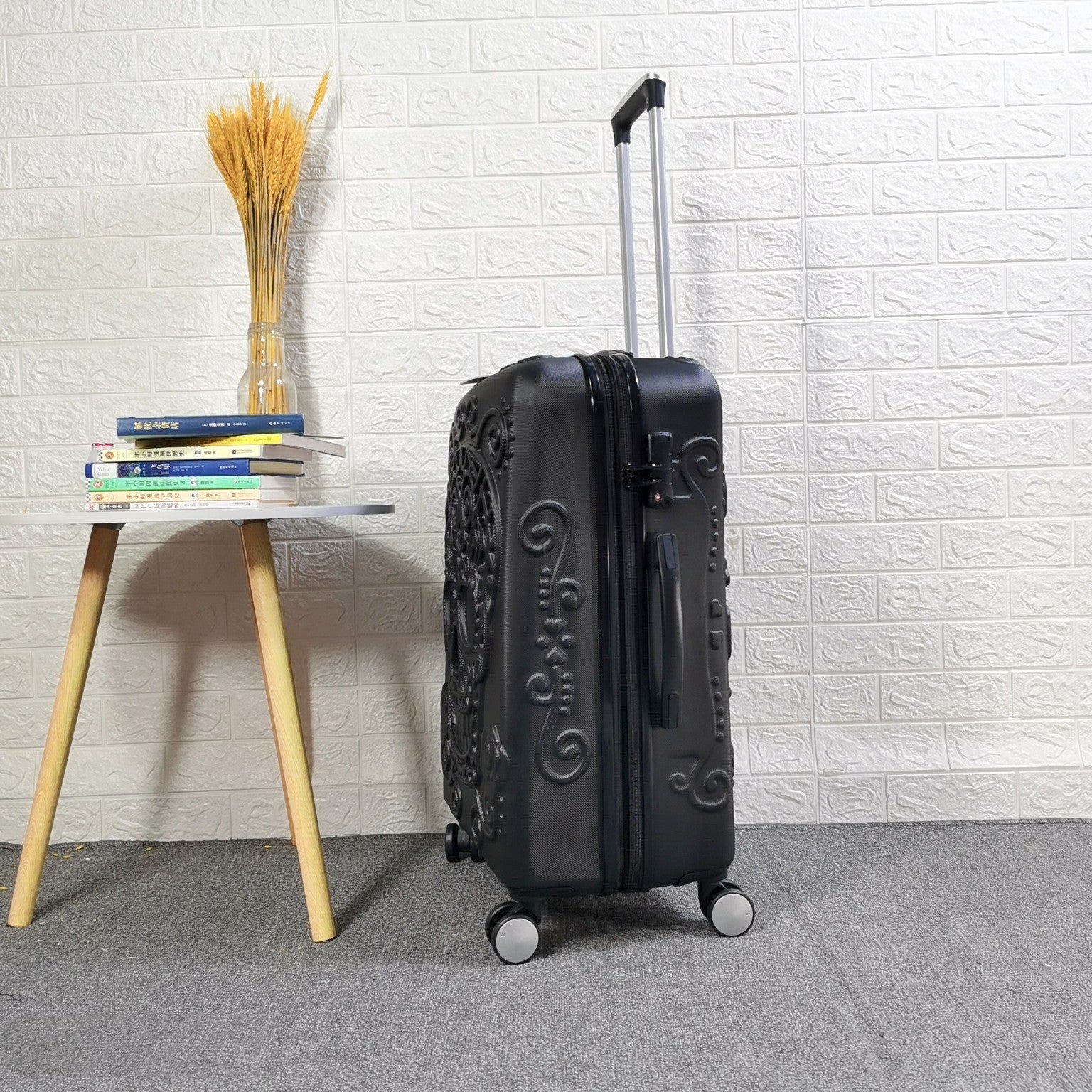 Skull Scratch-resistant Frosted Trolley Case