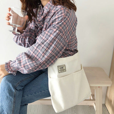 Crossbody Japanese large-capacity canvas bag