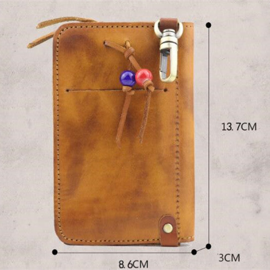 2-in-1 leather key card case